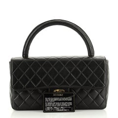 Chanel Vintage Twin Top Handle Flap Bag