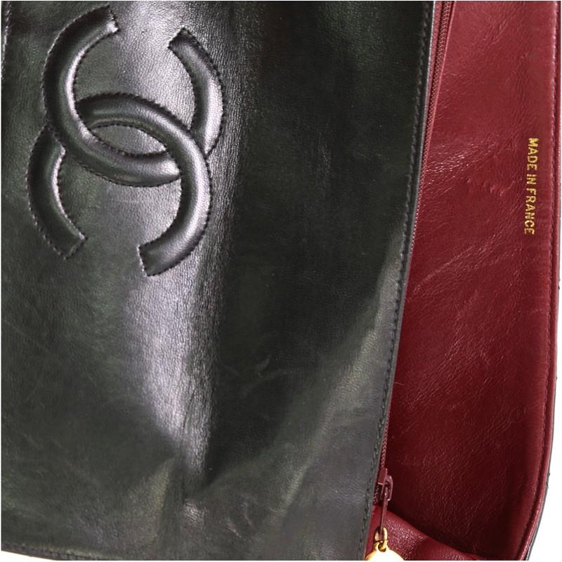 Chanel Vintage Twin Top Handle Flap Bag Quilted Lambskin Medium 2