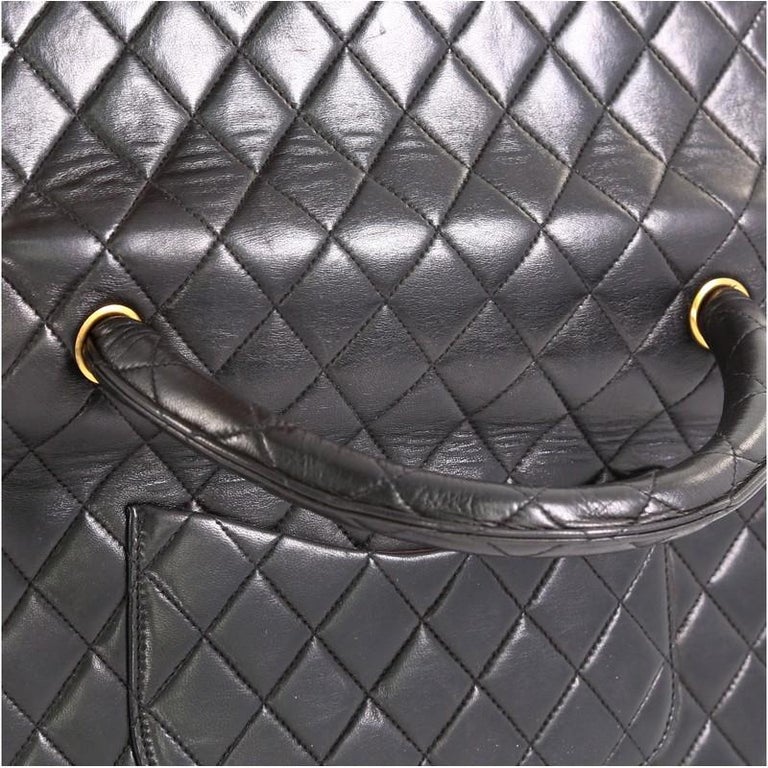 chanel top handle quilted bag