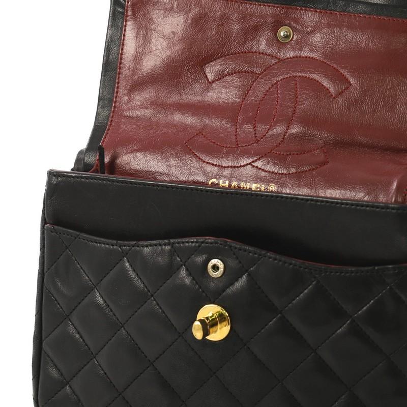 Chanel Vintage Two-Tone CC Flap Bag Quilted Lambskin Small 3