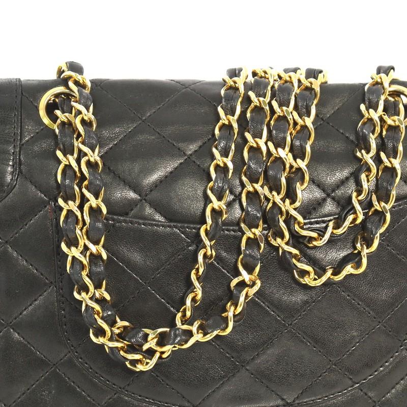 Chanel Vintage Two-Tone CC Flap Bag Quilted Lambskin Small 4