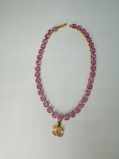 Chanel Vintage Ultra Rare 95P Pink Barbie Choker