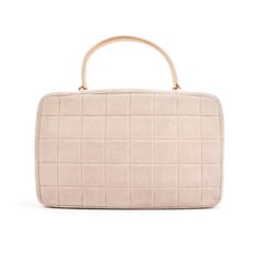Chanel Vintage Vanity Case / Cocco Handle suede Bag