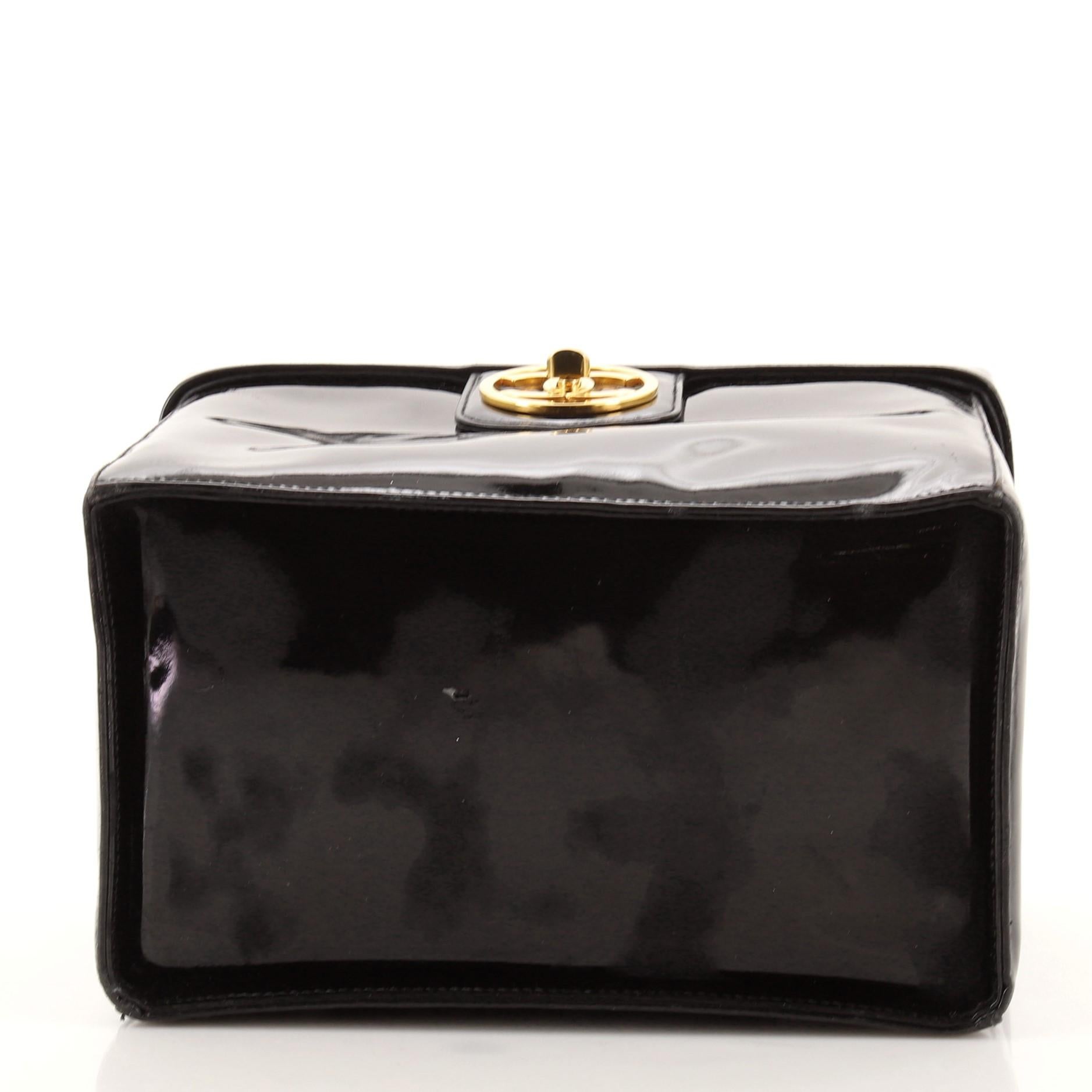 Women's or Men's Chanel Vintage Vanity Case Patent Small