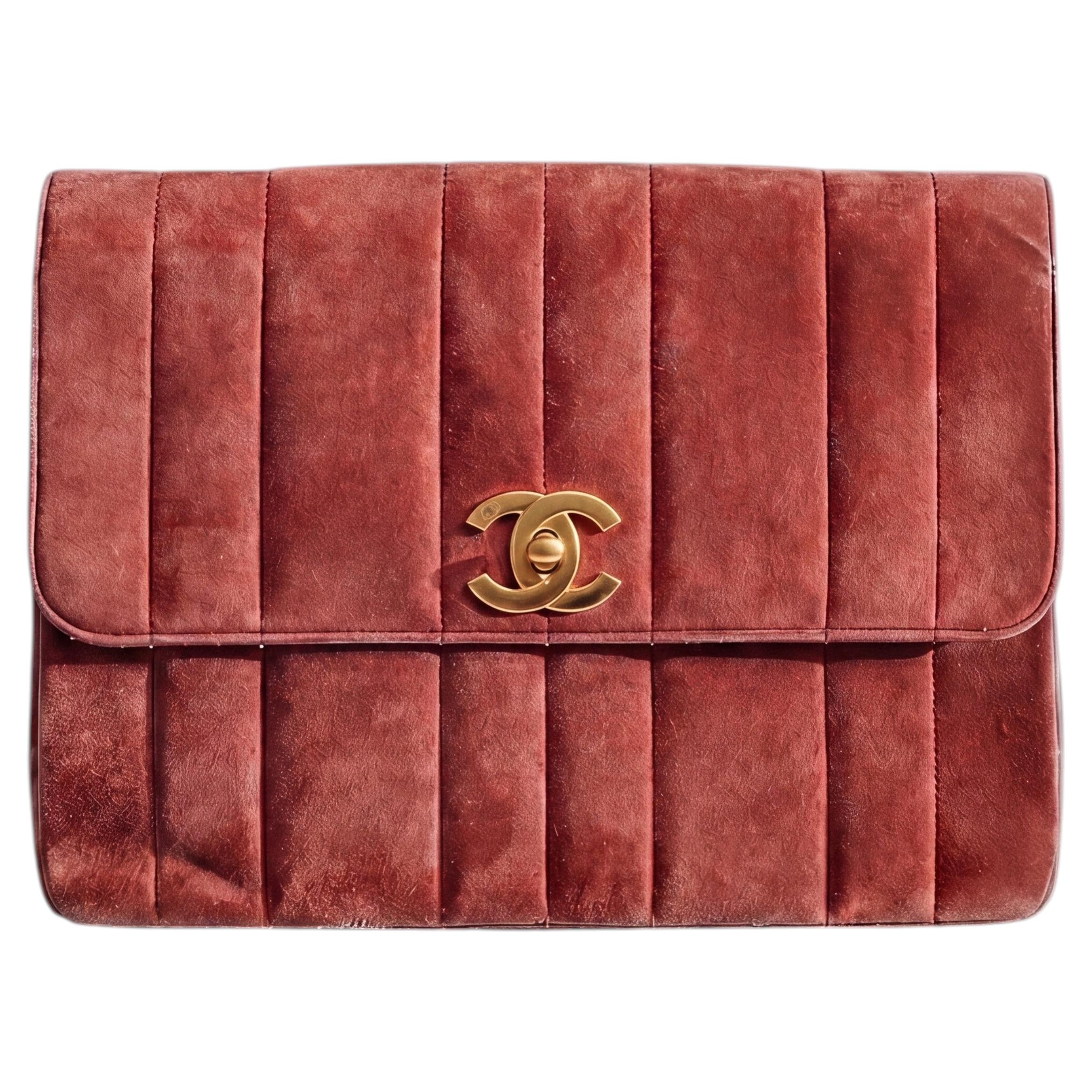 Chanel Borsa Mademoiselle Small Flap Trapuntata Verticale d'Epoca