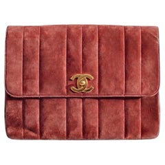 Chanel Vintage Vertical Quilted Mademoiselle Small Flap Bag