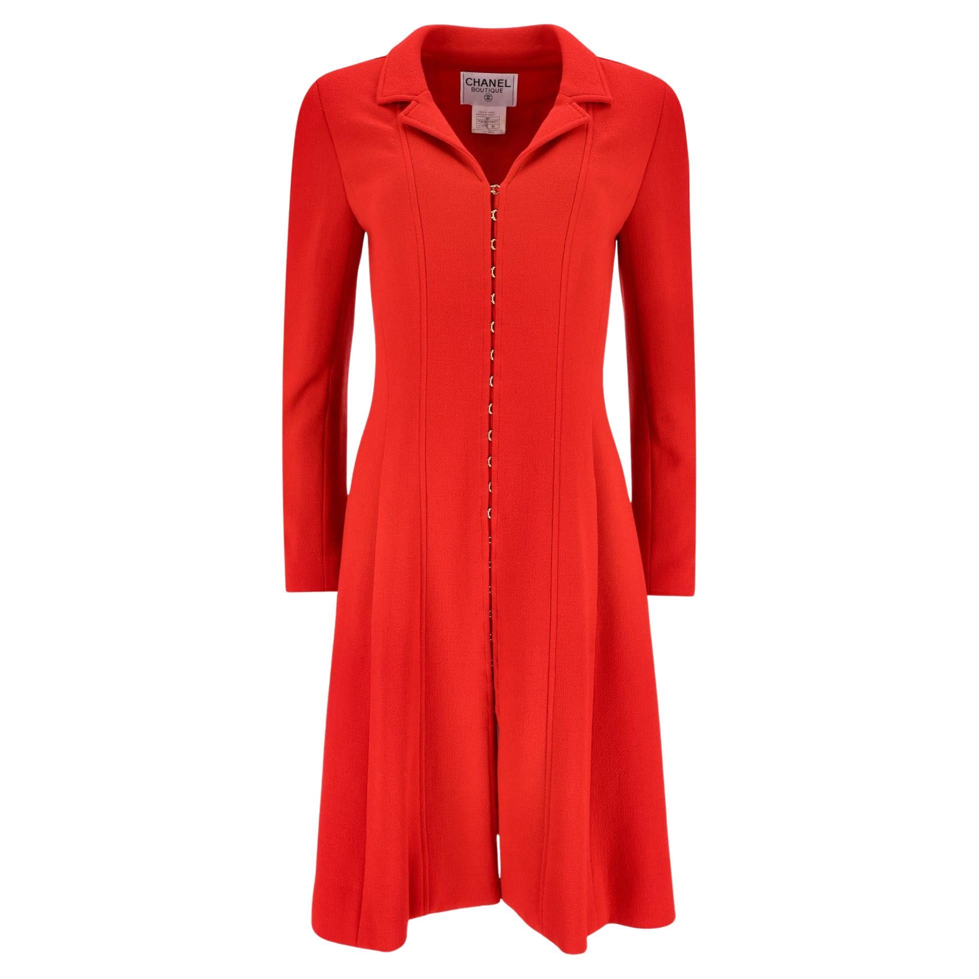 Chanel Vintage Virgin Wool Coat For Sale