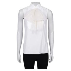 Chanel Vintage White Bow Blouse - Size FR36/S