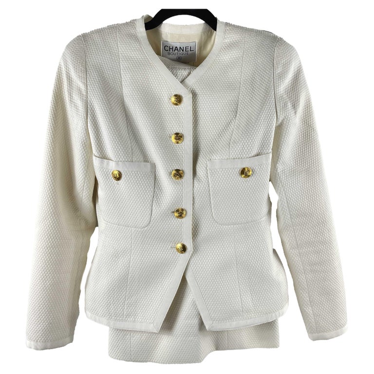 blazer tweed chanel jacket