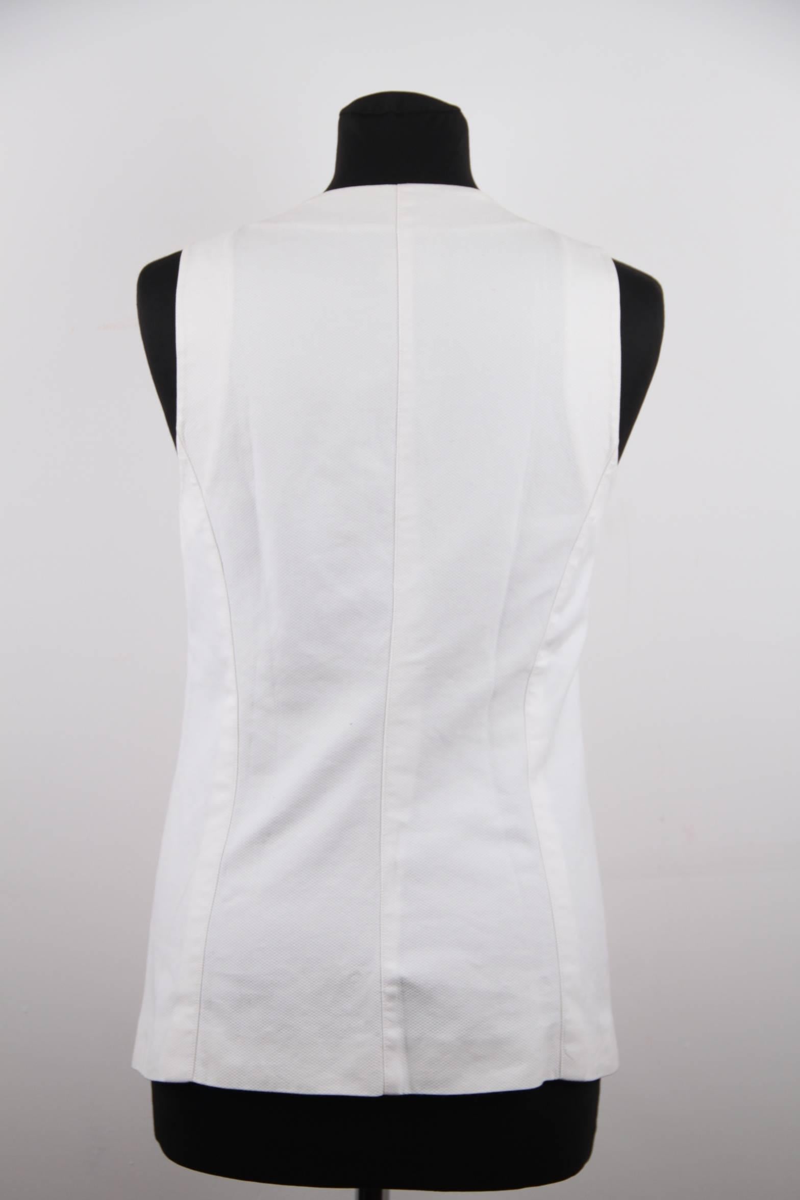chanel white vest