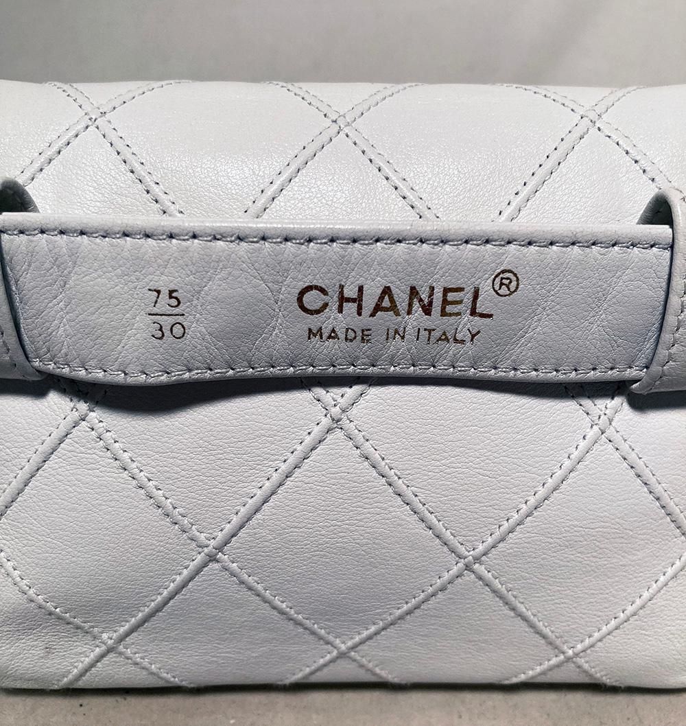 chanel white belt bag