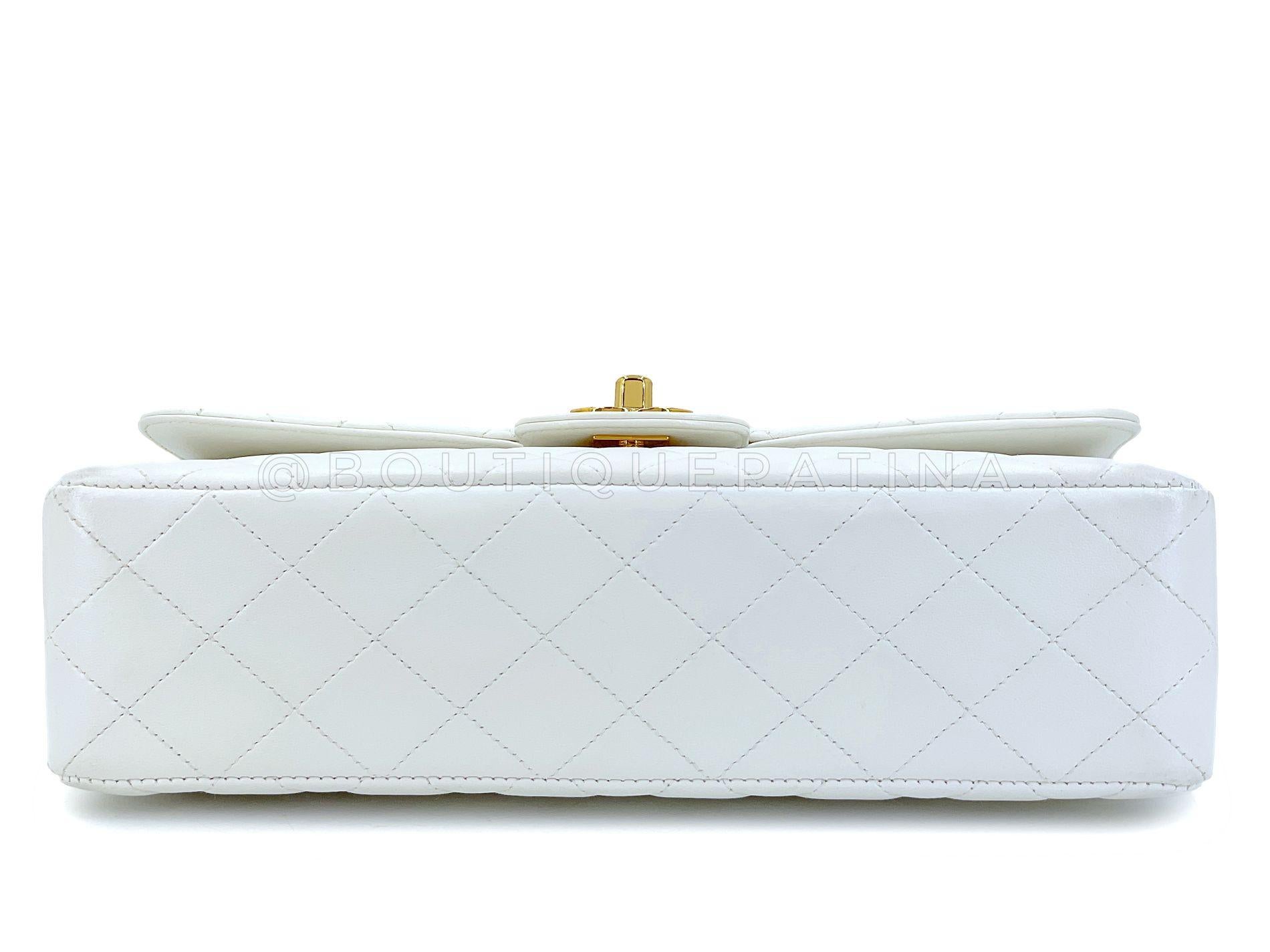 Chanel, sac Kelly blanc Parent Child Mommy Daughter set 24k GHW 68349 en vente 1