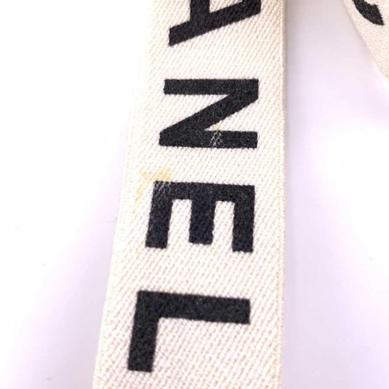 CHANEL Vintage White Suspenders at 1stDibs | white chanel  display picture 1
