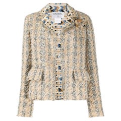 Chanel Vintage wool-cotton-mohair tweed 2000s jacket