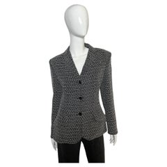 Chanel Vintage Wool White and Black Blazer, Fall/Winter 1998 Collection