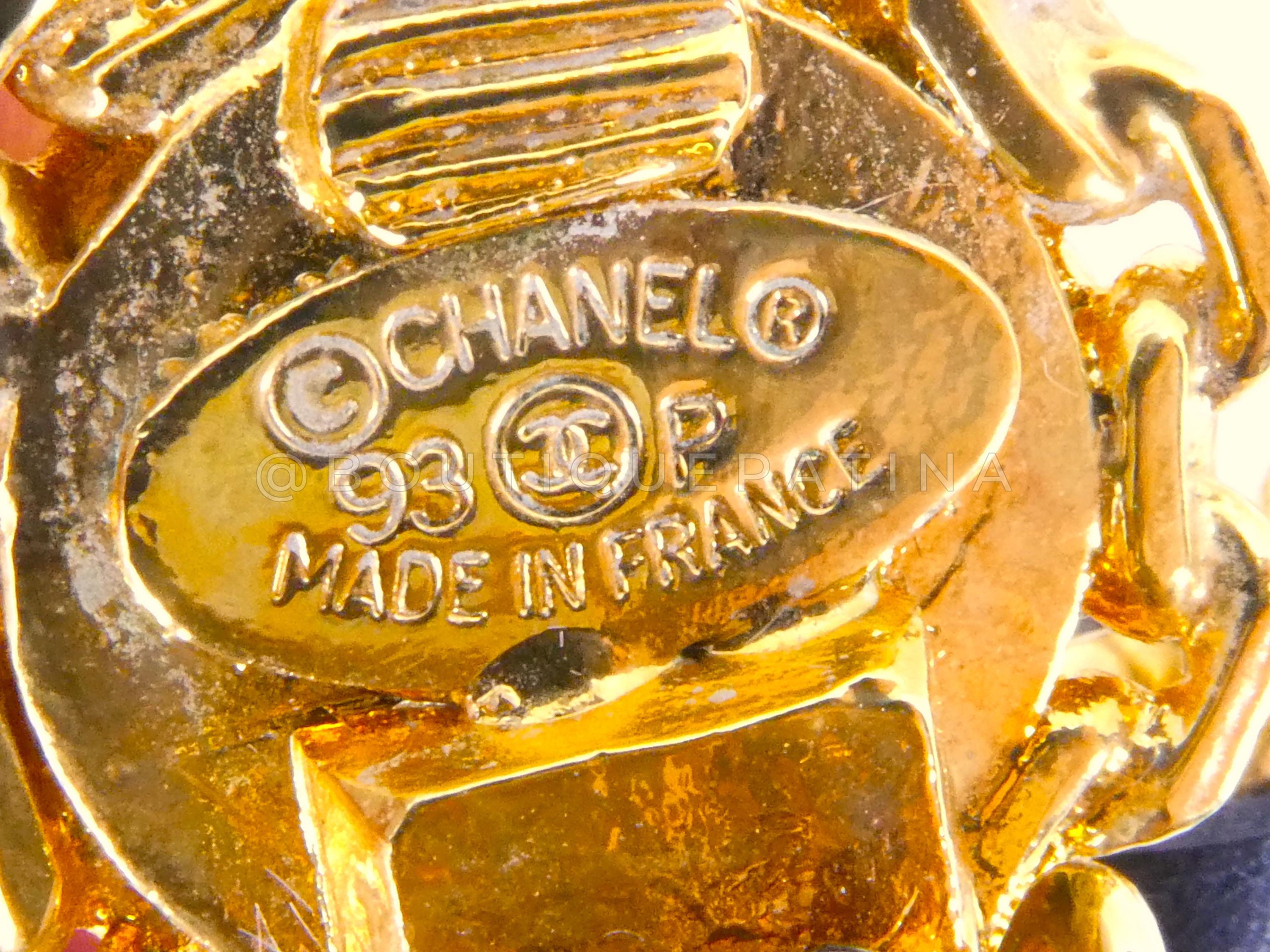 Chanel Vintage Gewebte Kette Kollektion 27 Perlen Tropfen-Ohrringe 65931 im Zustand „Hervorragend“ im Angebot in Costa Mesa, CA