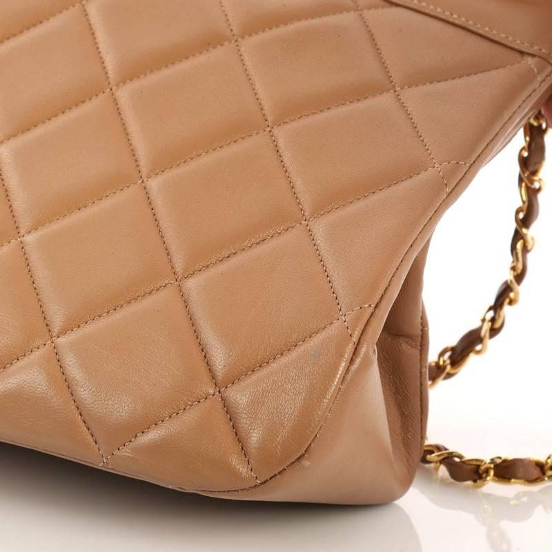 Chanel Vintage Zipped Chain Tote Quilted Leather Large 3