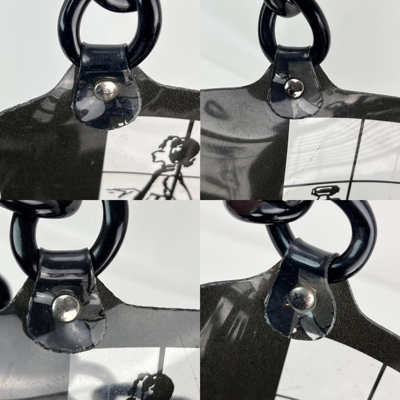 Women's Chanel Vinyl Coco Window Black Tote