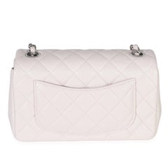 Chanel Violet Clair Quilted Lambskin Rectangle Mini Flap