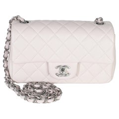 Chanel Violet Clair Quilted Lambskin Rectangle Mini Flap