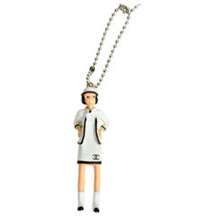 Chanel VIP Coco Mademoiselle Figuren-Anhänger als Halskette/Taschenanhänger/Schlüsselanhänger