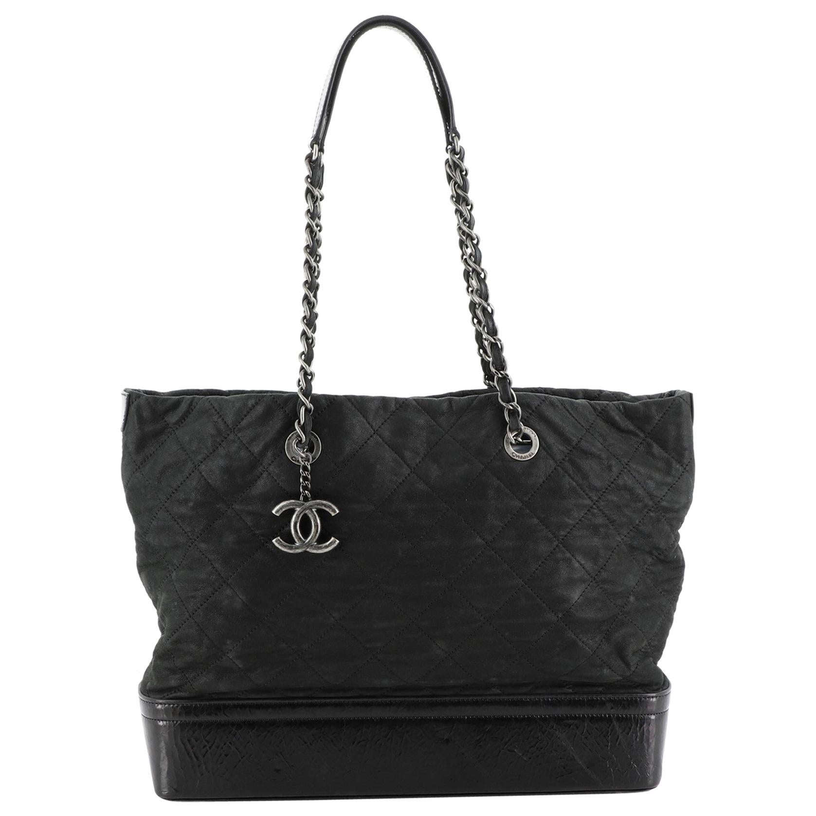 Chanel VIP Tote Quilted Iridescent Calfskin Large