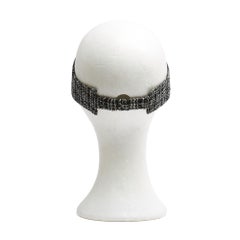 Chanel Visière TU Black Tweed Reversible Visor Eyeshade OS