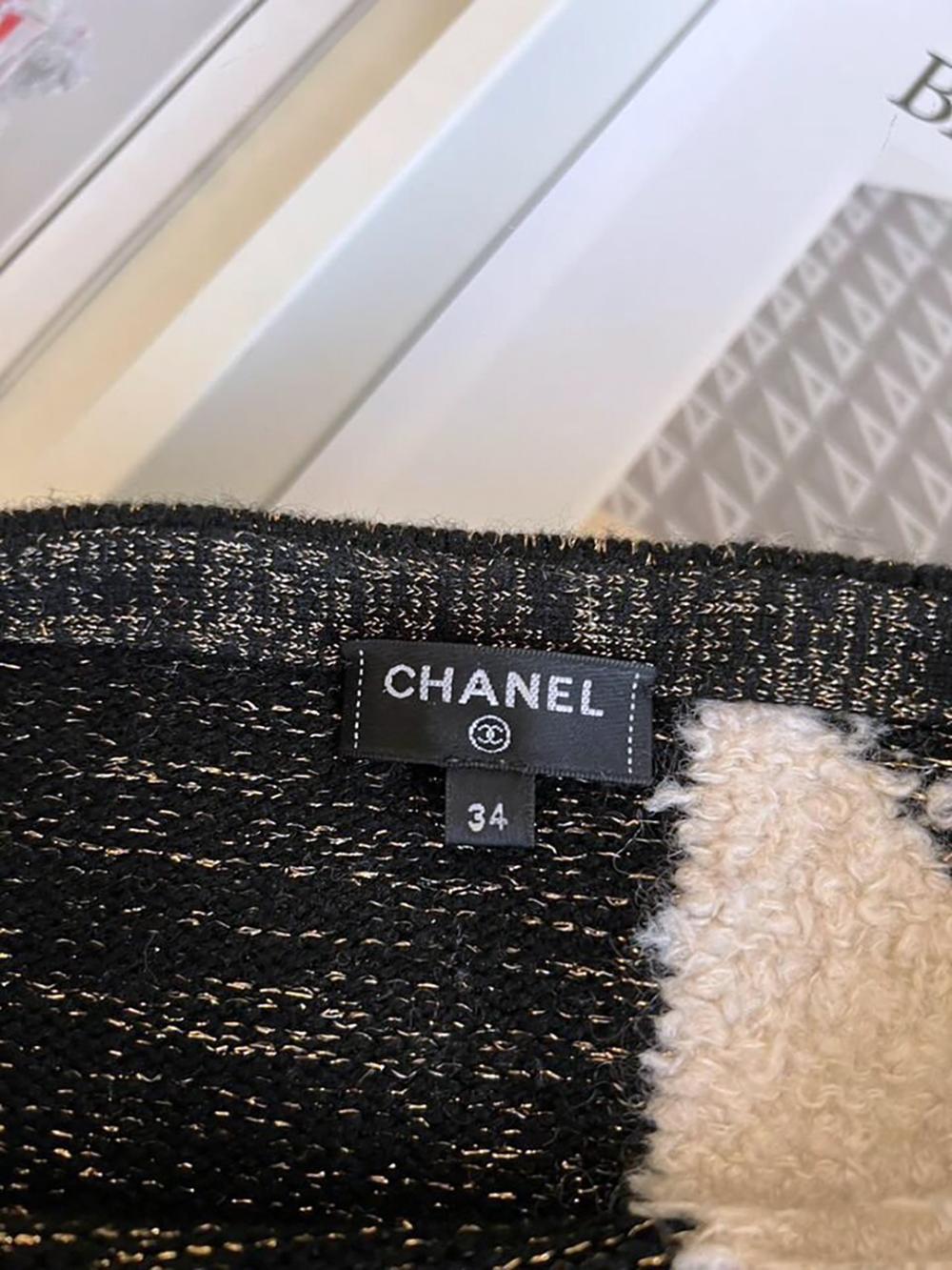 Chanel Vittoria Ceretti Style Logo Cashmere Jumper 34 FR 6