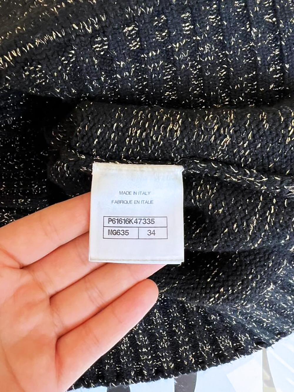 Chanel Vittoria Ceretti Style Logo Cashmere Jumper 34 FR 7