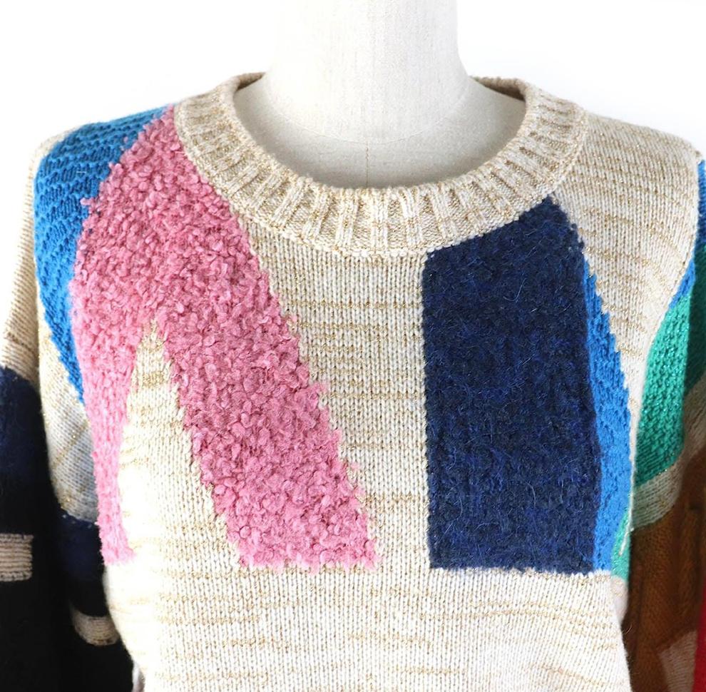 Chanel Vittoria Ceretti Style Logo Cashmere Jumper 34 FR For Sale 4