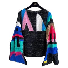 Chanel Vittoria Ceretti Style Logo Cashmere Jumper 34 FR
