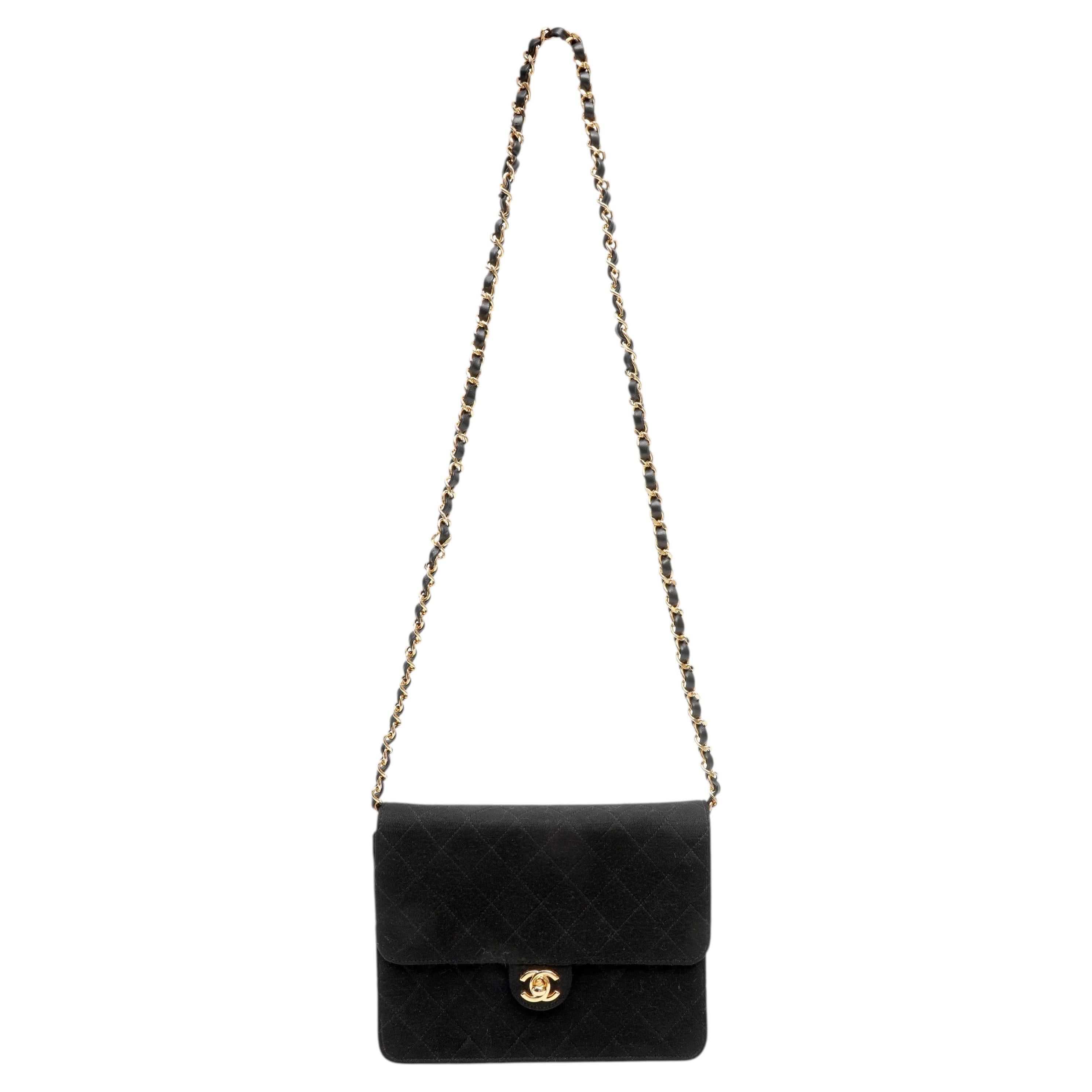 How do you clean a Chanel jersey bag?