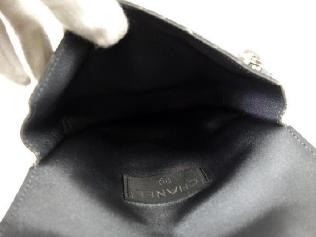 Gray Chanel Waist Belt Sports Logo 233977 Grey Nylon Shoulder Bag For Sale