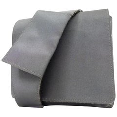 Chanel Waist Sports Logo Belt 233977 Grey Nylon Shoulder Bag
