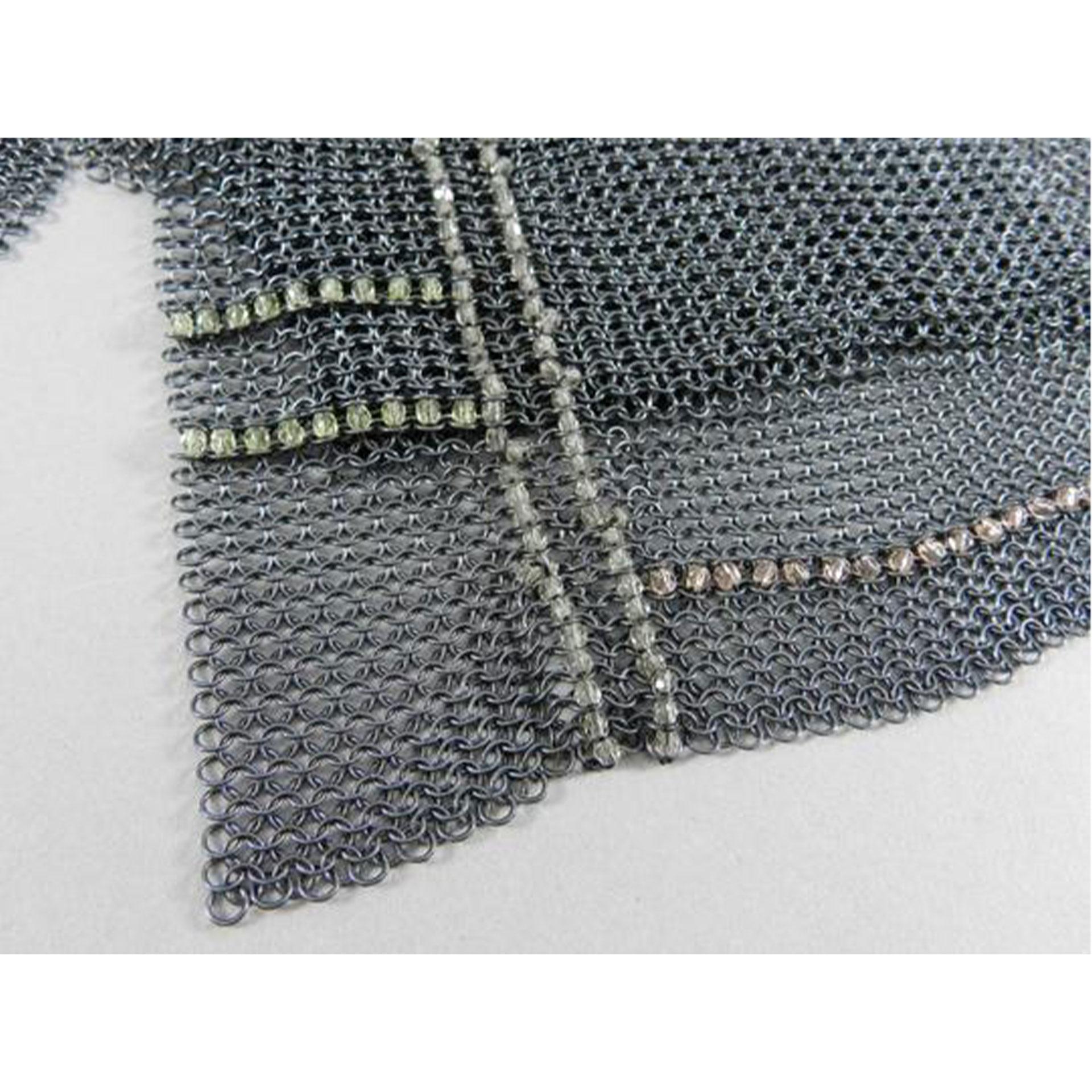 Women's or Men's Chanel Waist Vintage 1999 Spring Mesh Belt Bum Fanny Pack Cross Body Chain Bag For Sale