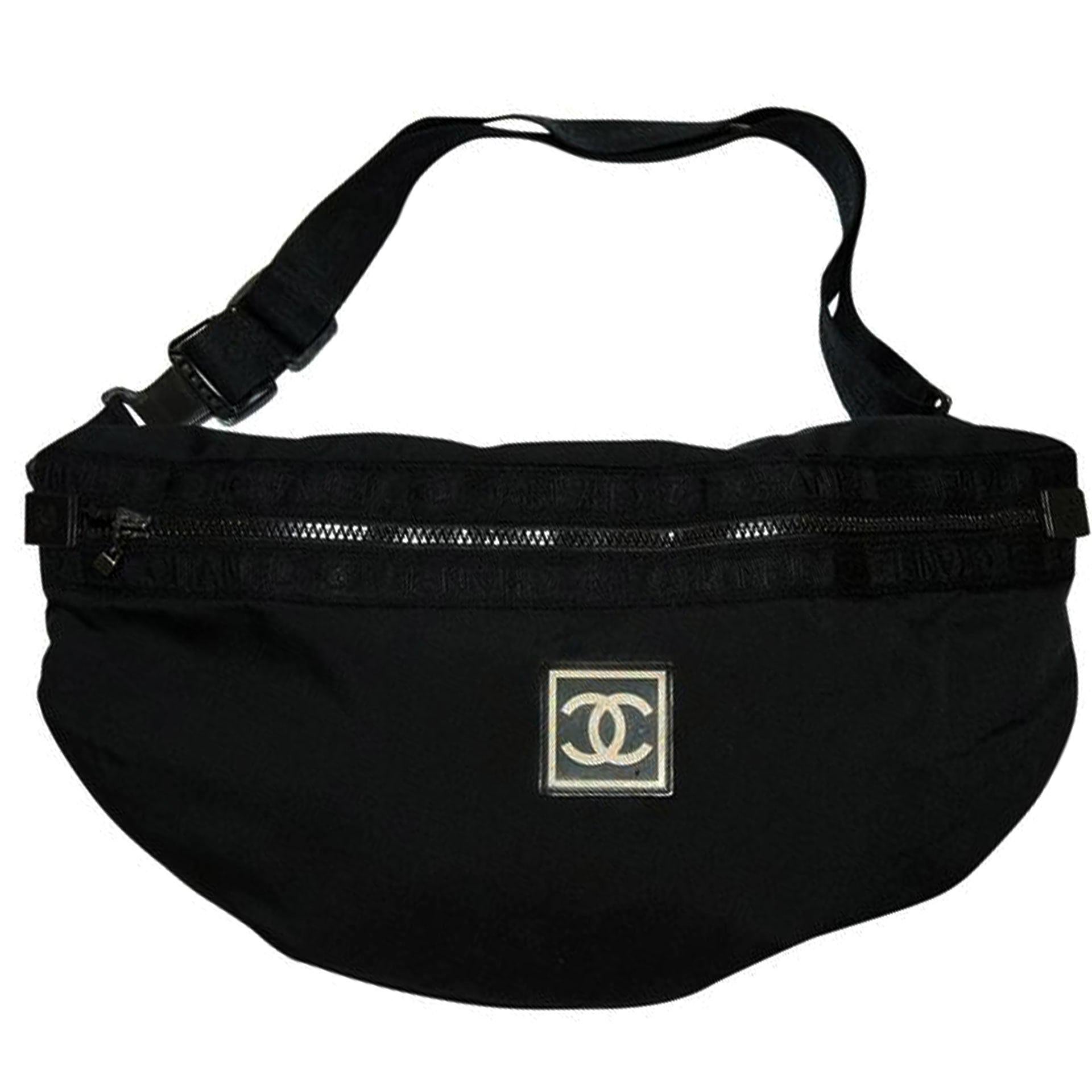 Chanel Waist XL Sport Fanny Pack Banana Beige Nylon Cross Body Bag

Mesures :  0.25 