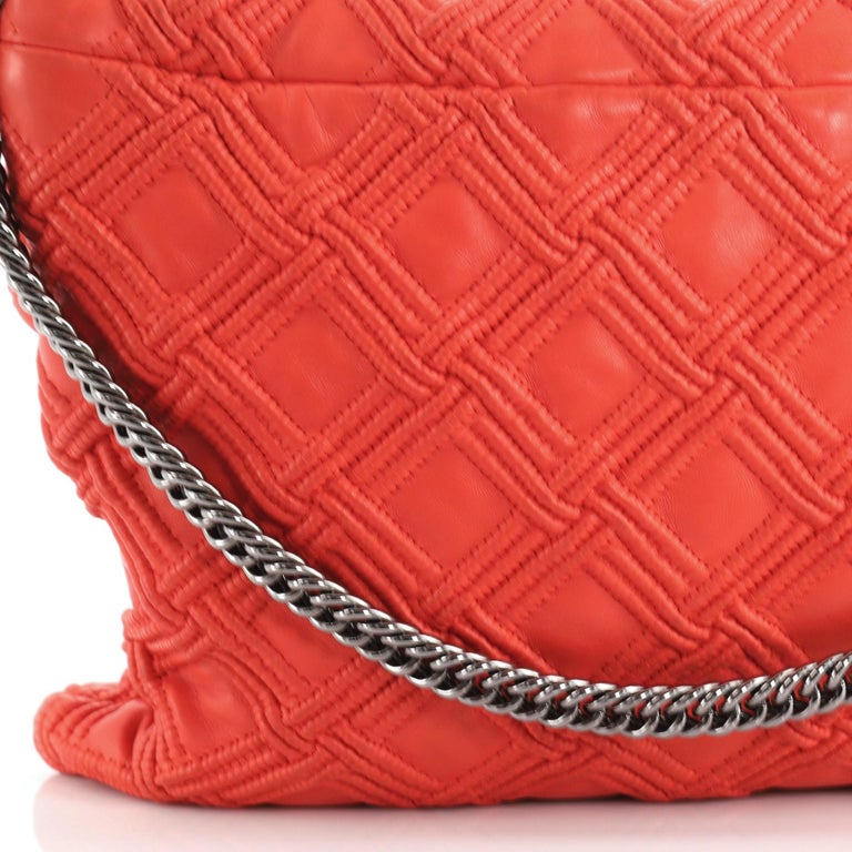 Chanel Walk Of Fame Flap Bag Stitched Lambskin Large at 1stDibs