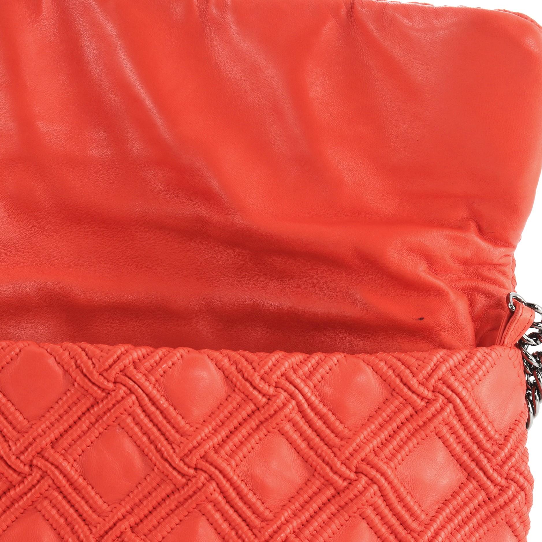 Chanel Walk Of Fame Flap Bag Stitched Lambskin Large  1