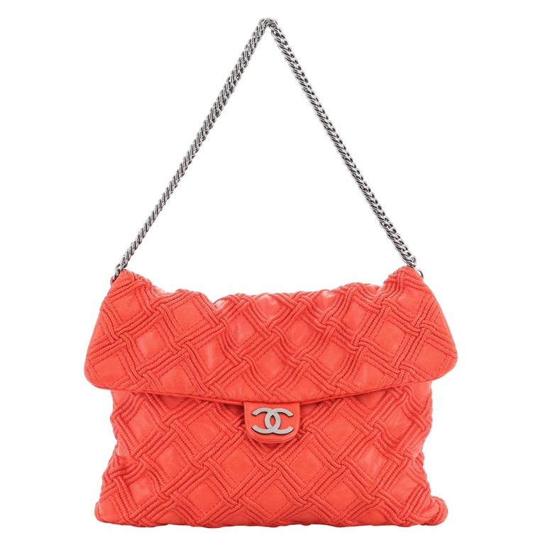 Chanel Walk Of Fame Flap Bag Stitched Lambskin Large at 1stDibs