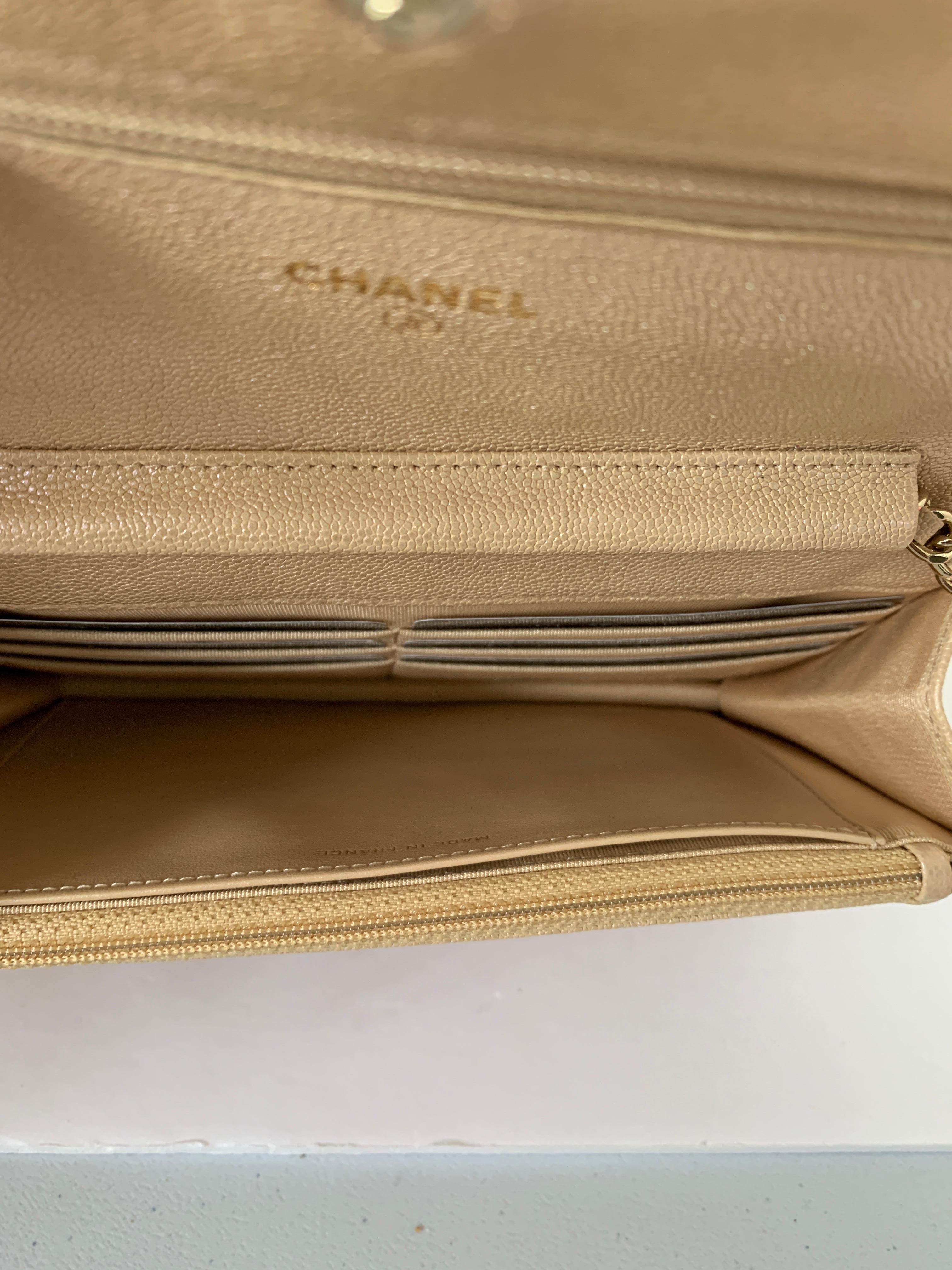 chanel beige woc
