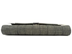 Chanel Wallet on Chain 210873 Grey Quilted Denim Shoulder Bag