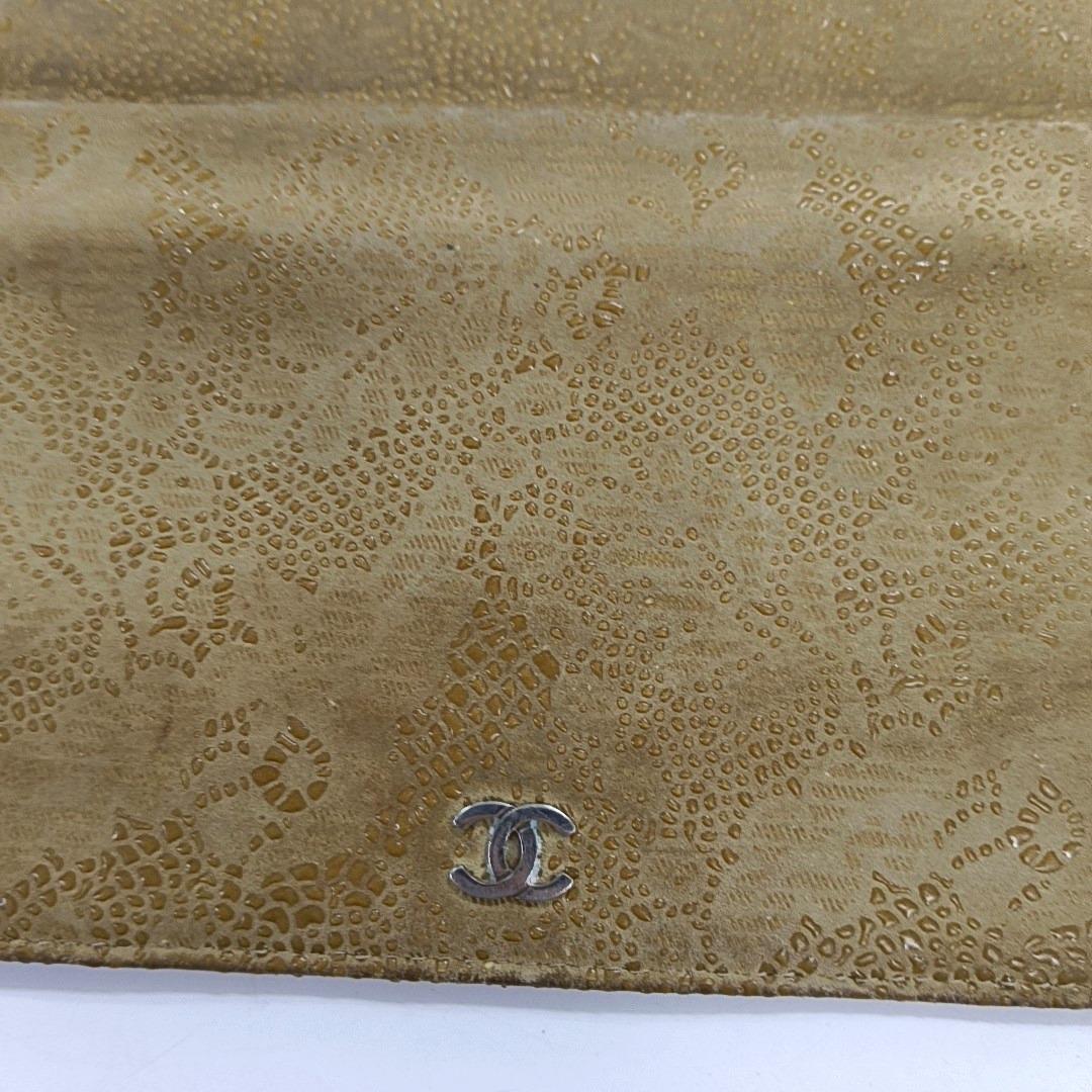 Chanel Wallet on Chain Beige Suede Lace Over Effect, 2013-2014 For Sale 3