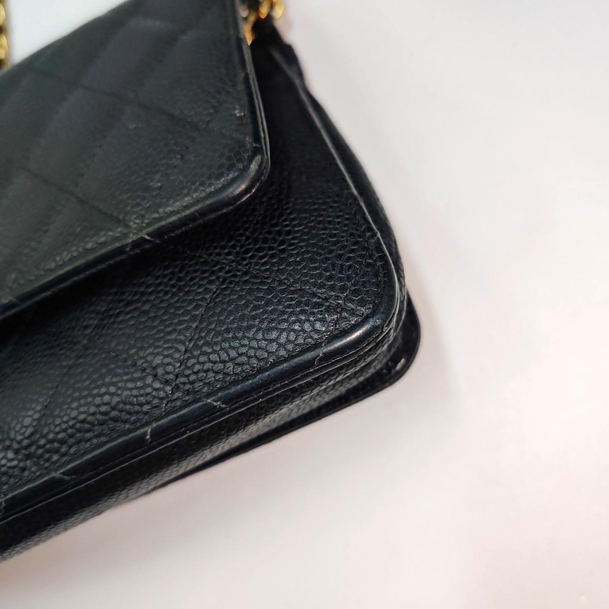 Chanel Wallet on Chain Black Caviar Leather Gold Hardware 2014 8