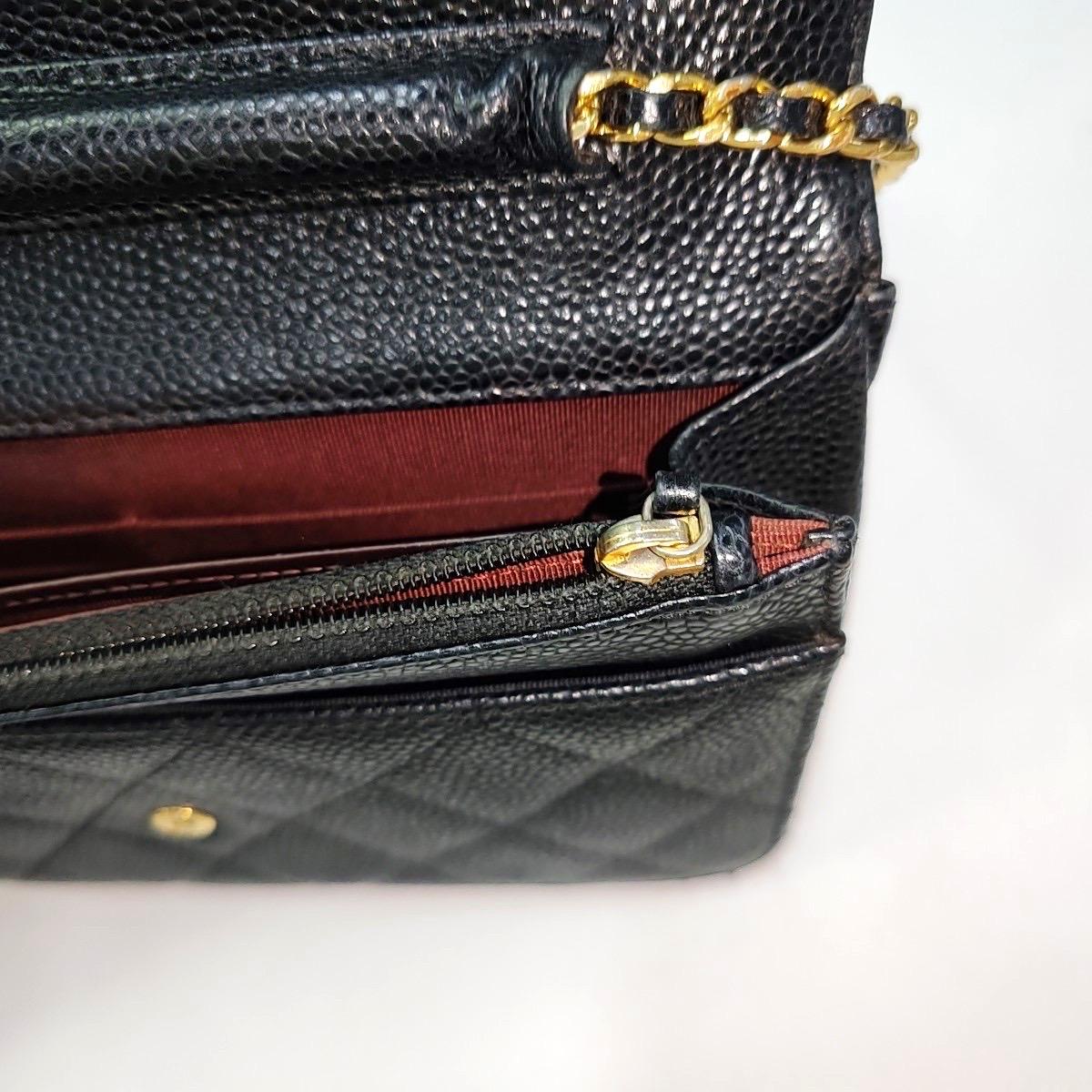 Chanel Wallet on Chain Black Caviar Leather Gold Hardware 2014 5