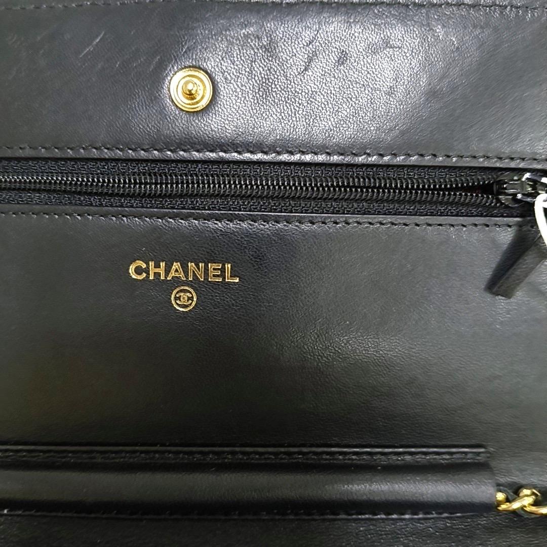 Chanel Wallet on Chain Black Lambskin Leather Gold Hardware 2014-15 8