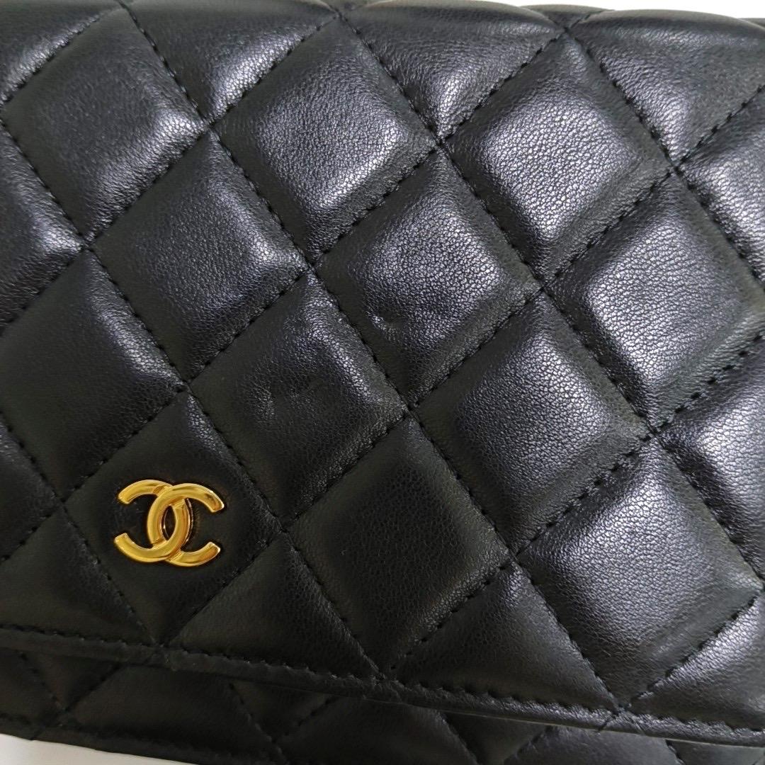 Chanel Wallet on Chain Black Lambskin Leather Gold Hardware 2014-15 2