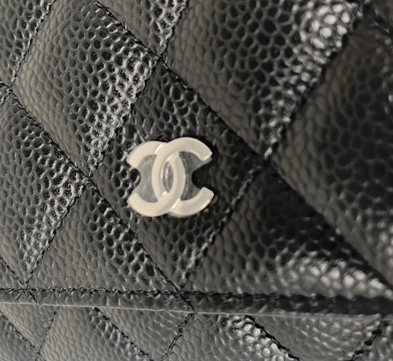 Chanel Wallet on Chain Black Quilted Caviar, 2019 2