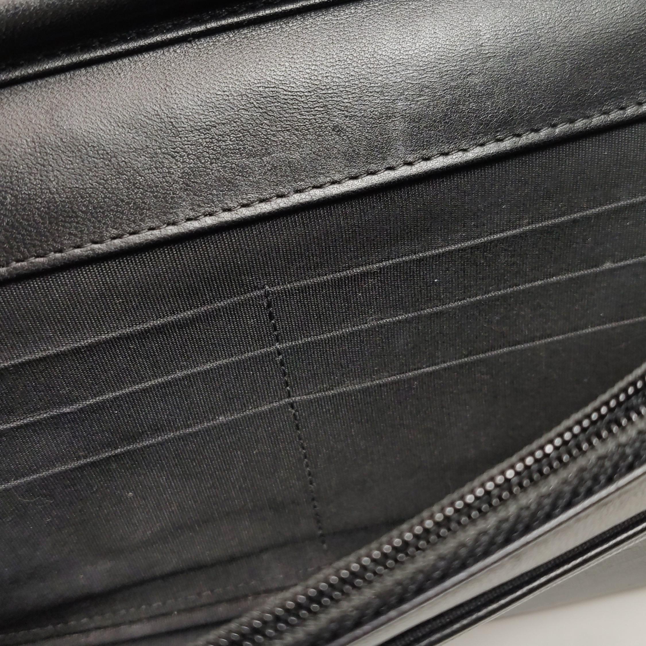 Chanel Wallet on Chain Boy Flap Black Lambskin Leather Gold Hardware For Sale 3