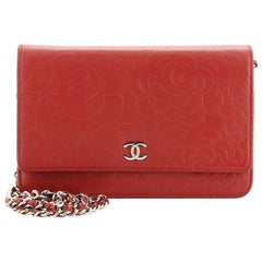 Chanel Wallet On Chain Camellia Lambskin 