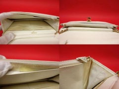 Chanel Wallet on Chain Caviar 224317 White Leather Shoulder Bag